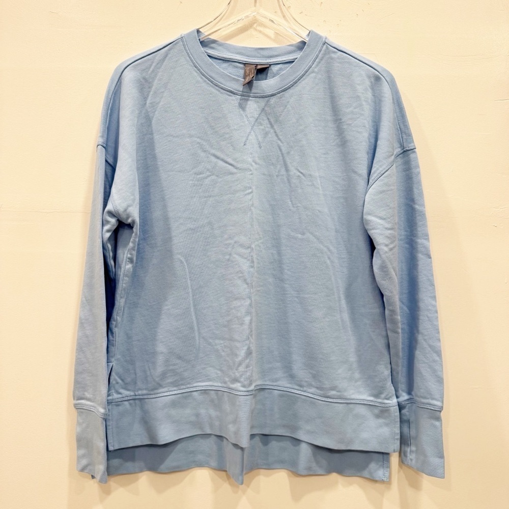 Sweaty Betty After Class Longline Sweatshirt Blue Small